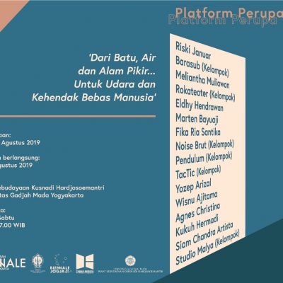 Undangan pembukaan Dari Batu, Air dan Alam Pikir untuk Udara dan Kehendak Bebas Manusia